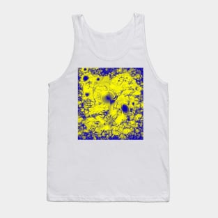 Storm brewing in alien blue and yellow Tank Top